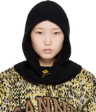 GANNI Black Wool Mix Balaclava