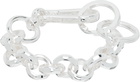 Martine Ali Silver Rolo Hardware Bracelet
