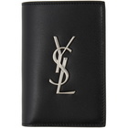 Saint Laurent Black Monogram Card Wallet