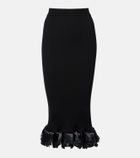 Fforme Riley wool-blend midi skirt