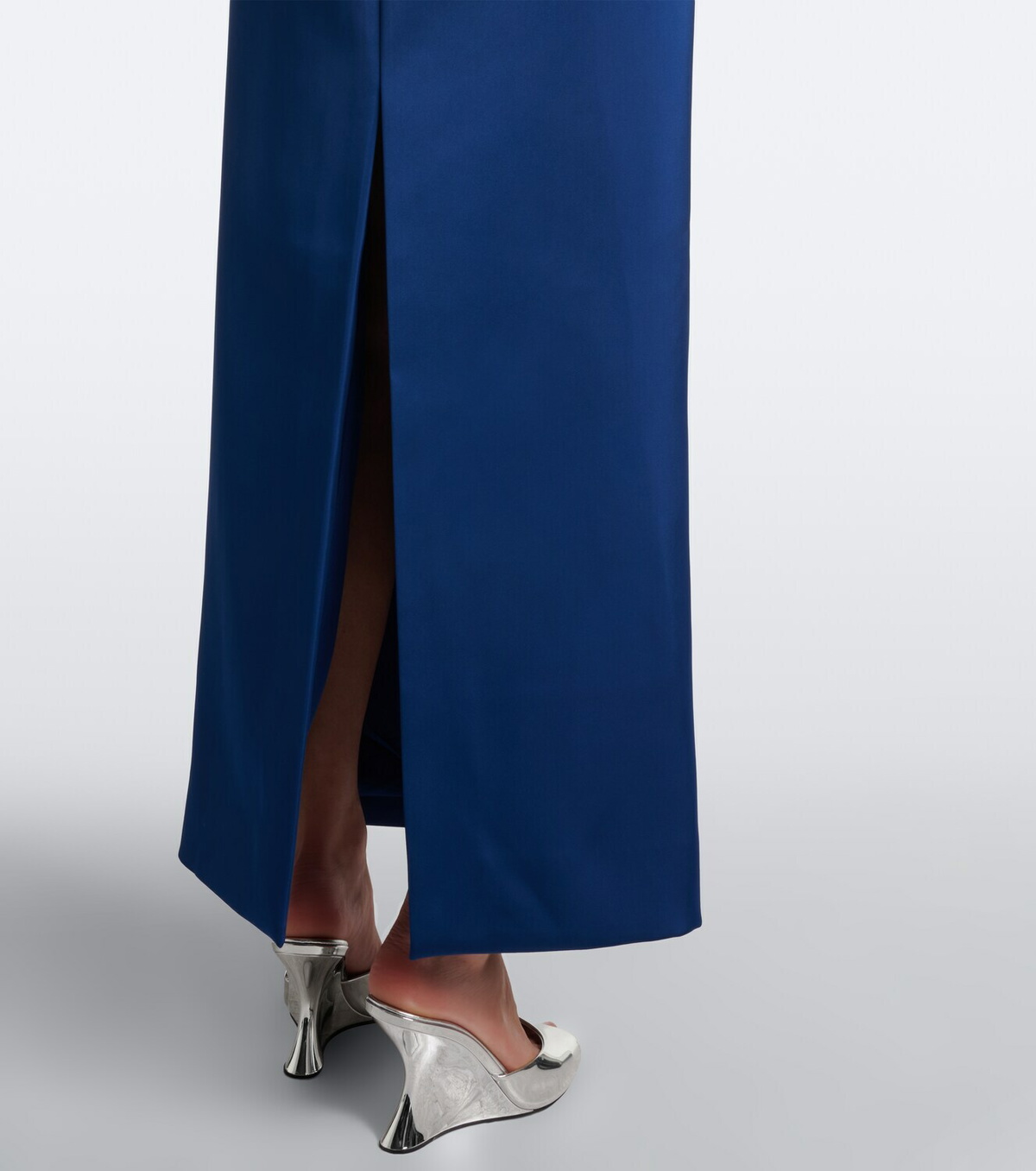 Simkhai Fiora caped organza-trimmed gown