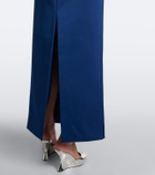 Simkhai Fiora caped organza-trimmed gown