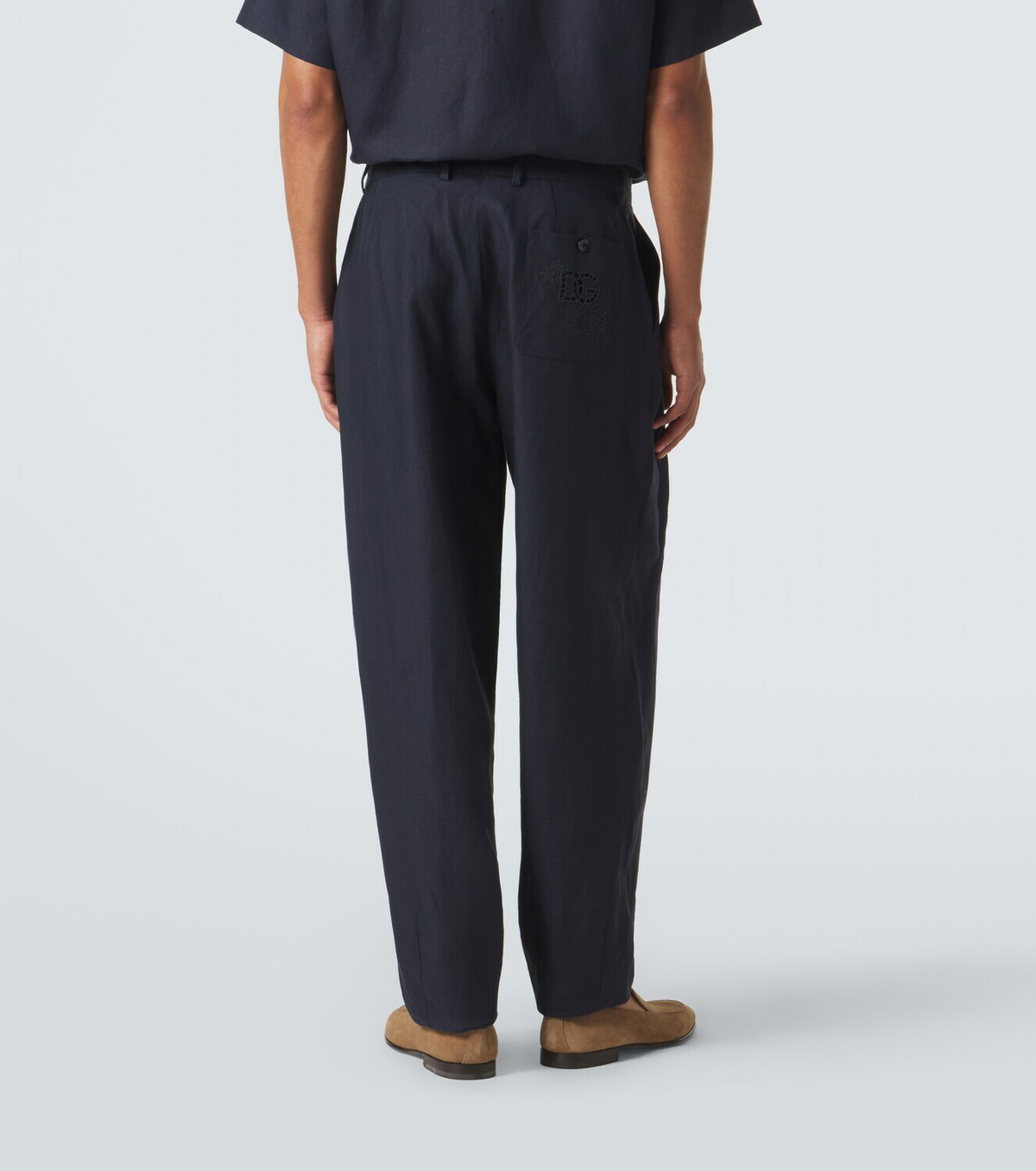 パンツ (DOLCE&GABBANA) linen denim pants Dolce&Gabbana Linen tapered pants Dolce & Gabbana