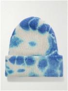 The Elder Statesman - Hot Parker Tie-Dyed Ribbed Cashmere Beanie