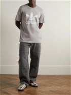 adidas Originals - Logo-Print Cotton-Jersey T-Shirt - Gray