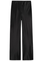 Reformation Gale Straight-leg Satin Trousers Black