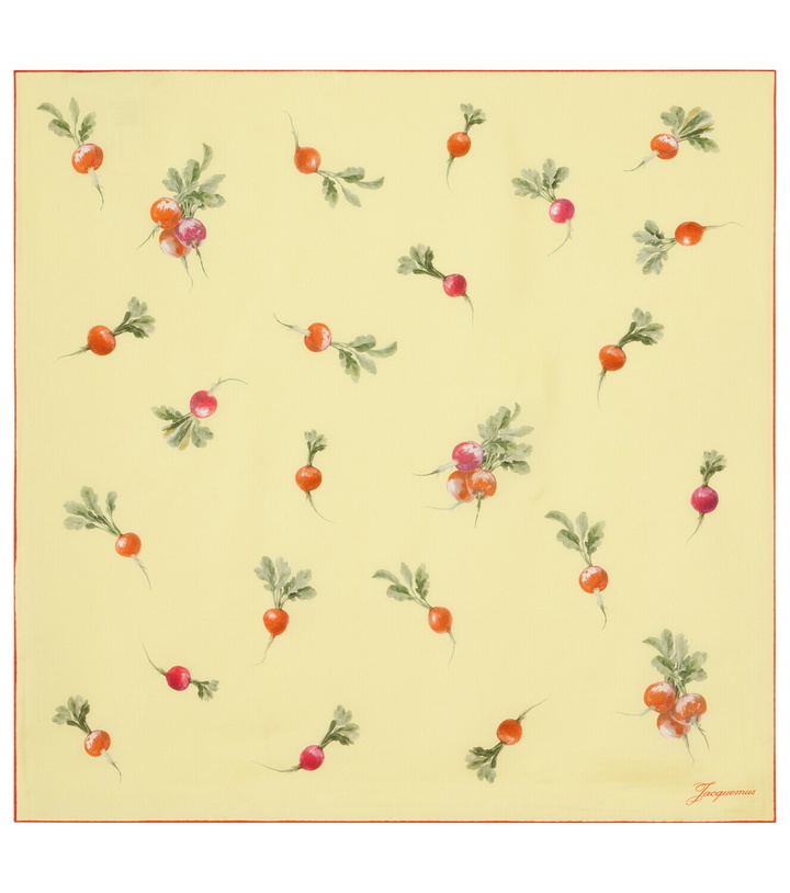 Photo: Jacquemus Raddish printed silk scarf
