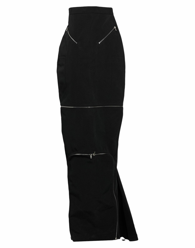 Photo: Rick Owens Womens Maxi skirt in Black