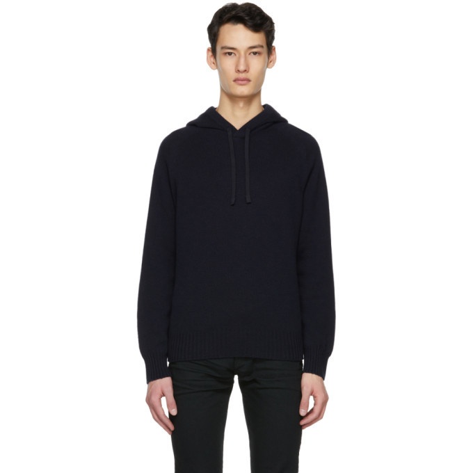 Photo: Tom Ford Navy Cashmere Seamless Hoodie