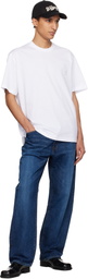 WOOYOUNGMI White Flower Back Logo T-shirt