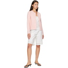 Sandy Liang White Pepita Shorts