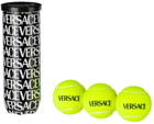 Versace Three-Pack Yellow Logo Tennis Balls