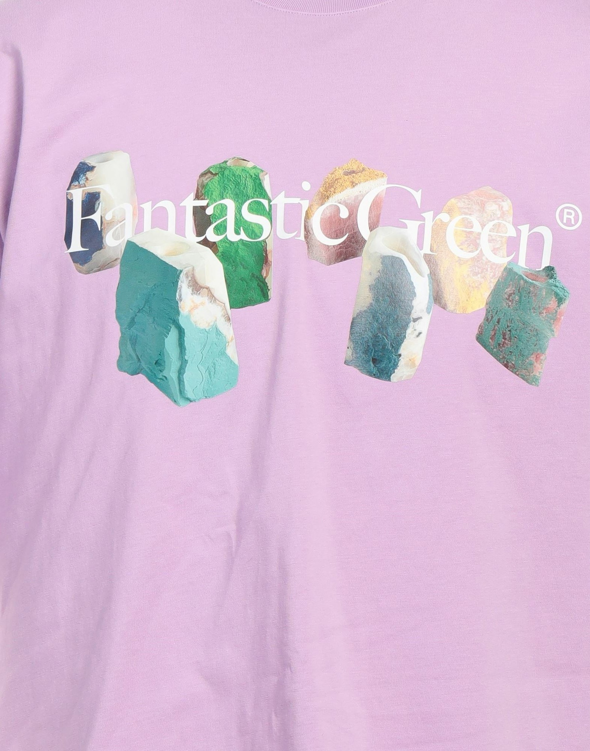 Msgm Mens T-shirt Lilac
