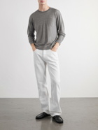 TOTEME - Merino Wool and Silk-Blend Sweater - Gray
