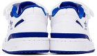 adidas Kids Kids White & Blue Forum Low Big Kids Sneakers