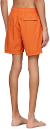 Stone Island Orange Patch Swim Shorts