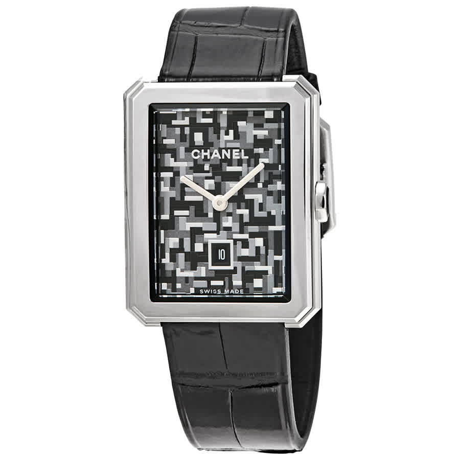 Chanel Boy-Friend Tweed Pattern Dial Ladies Watch H6128