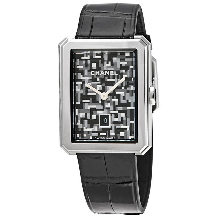Photo: Chanel Boy-Friend Tweed Pattern Dial Ladies Watch H6128