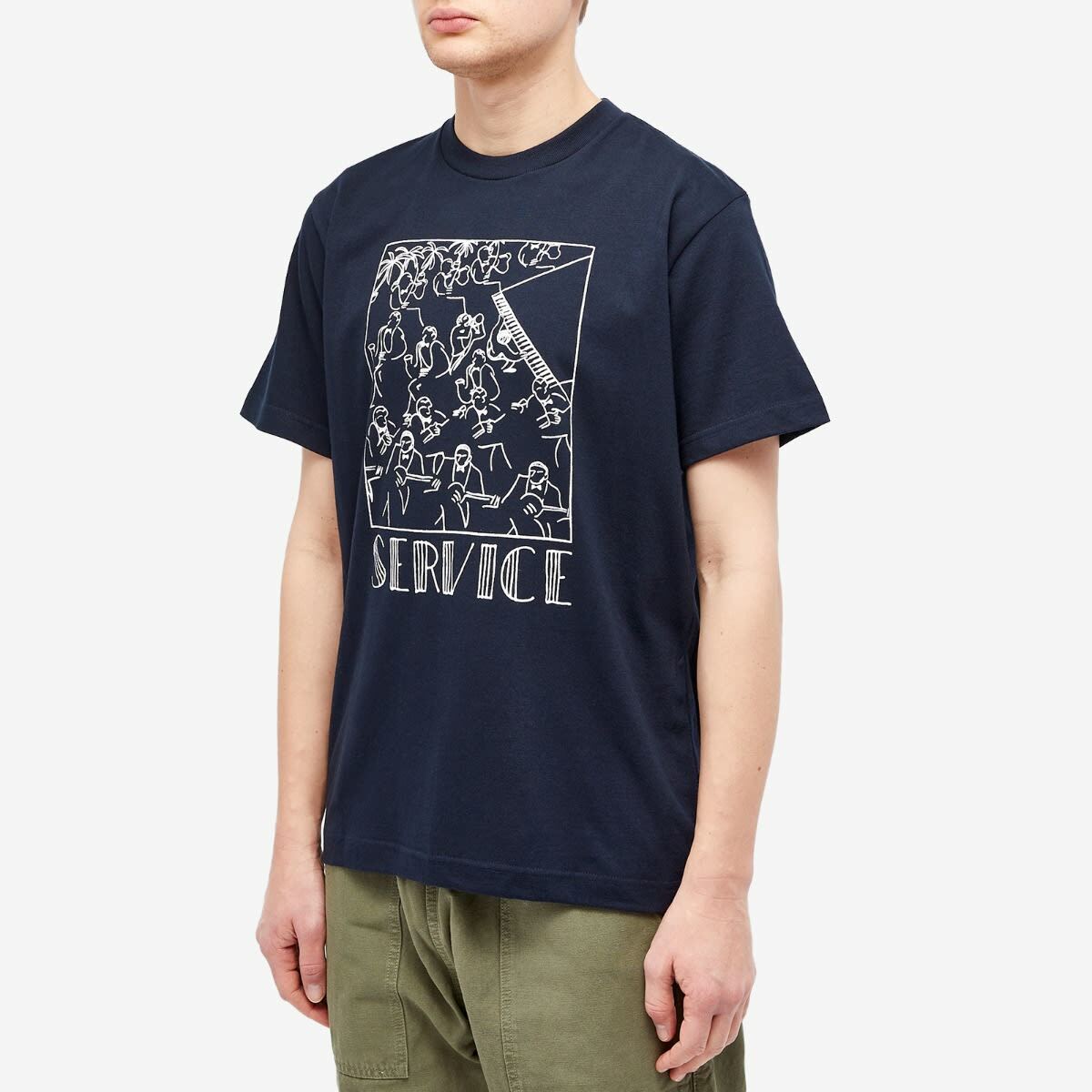 MoonWorks Men's Me And My Wood Fun T-Shirt Black Cotton Round Neck
