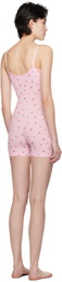 SKIMS Pink Soft Lounge Onesie Romper