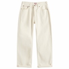 Dubbleware Men's Selvedge 5 Pocket Jeans in Ecru