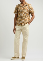 Percival Stay Press Auxiliary Cotton Trousers Cream