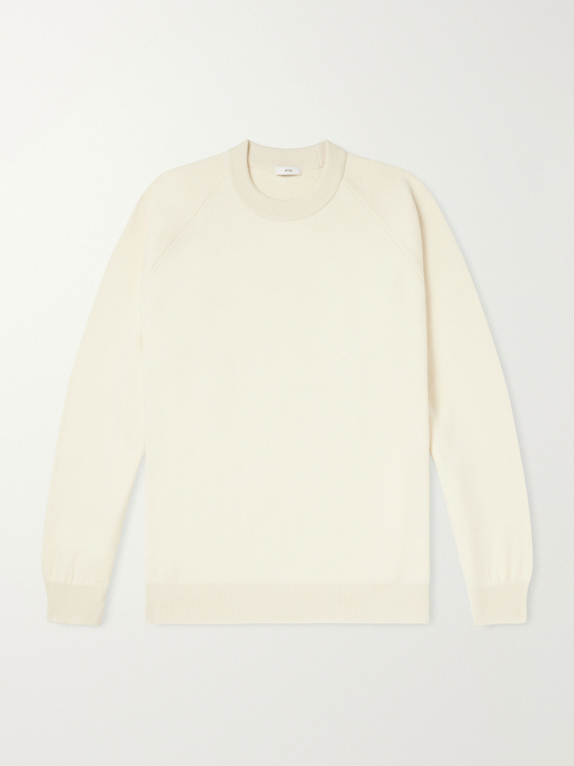 ATON - Cotton and Wool-Blend Sweater - Neutrals
