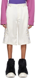 BLUEMARBLE Off-White Embroidered Shorts