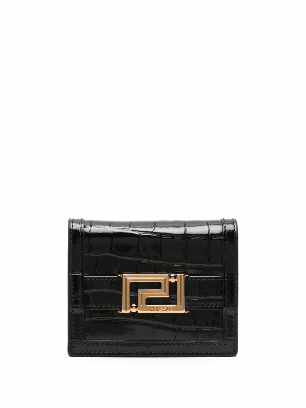 VERSACE - Greca Goddess Leather Wallet Versace