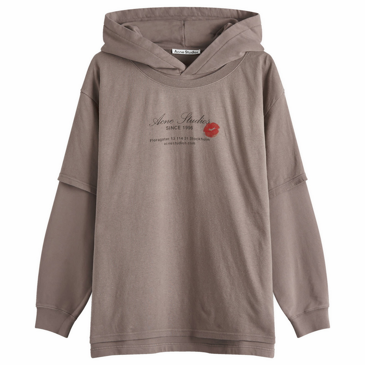 Acne Studios Gray Zip Hoodie Acne Studios