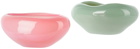 Helle Mardahl Pink & Green Candy Dish Set
