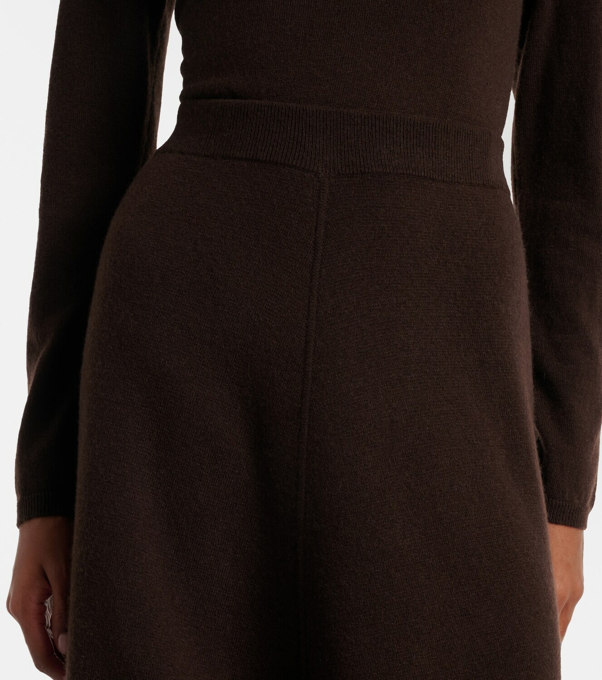 Jardin des Orangers Wool and cashmere midi skirt