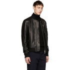 Belstaff Black Leather Clenshaw Jacket