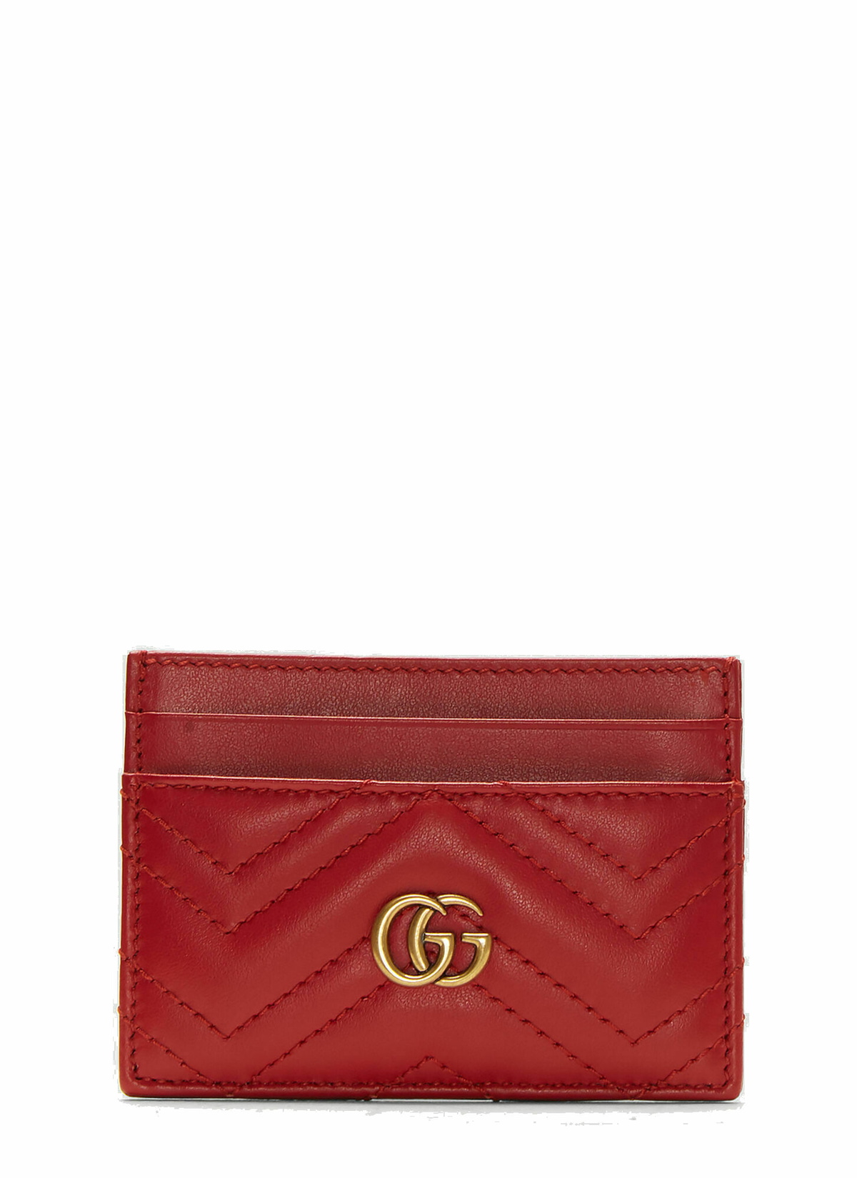Gucci Pink Leather GG Marmont Card Case QFA1BG1LPB005