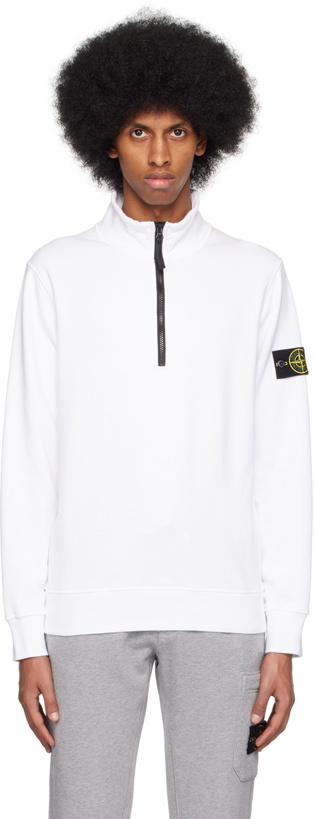 Photo: Stone Island White 61951 Sweater