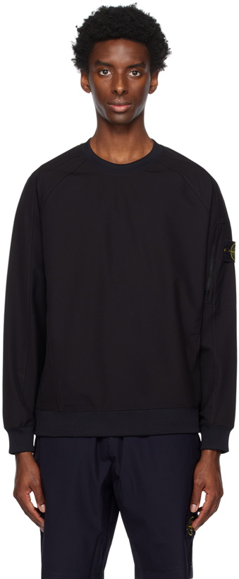 Photo: Stone Island Black Paneled Sweatshirt