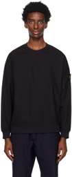 Stone Island Black Paneled Sweatshirt