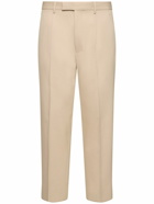 ZEGNA Cotton & Wool Pleated Pants