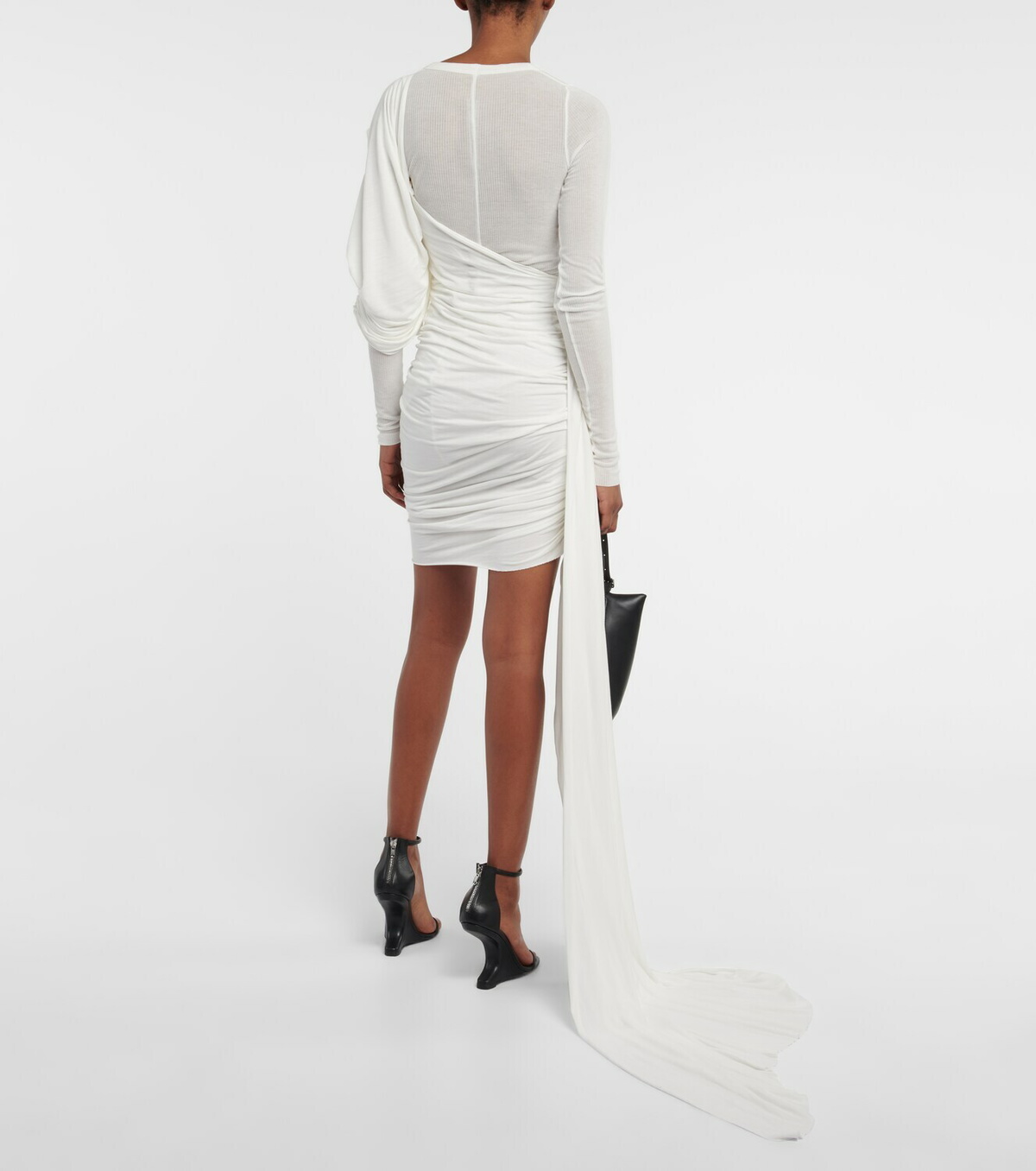 Rick Owens - One-shoulder draped minidress Rick Owens