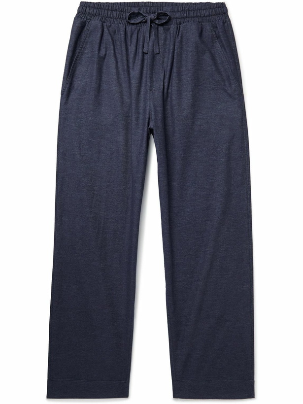 Photo: Zegna - Cotton Pyjama Trousers - Blue