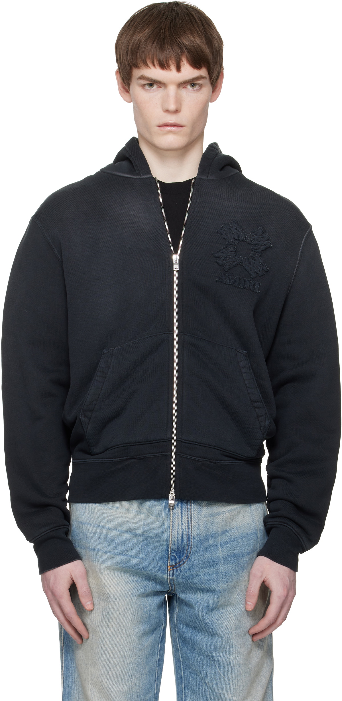 AMIRI Blue Filigree Hoodie Amiri