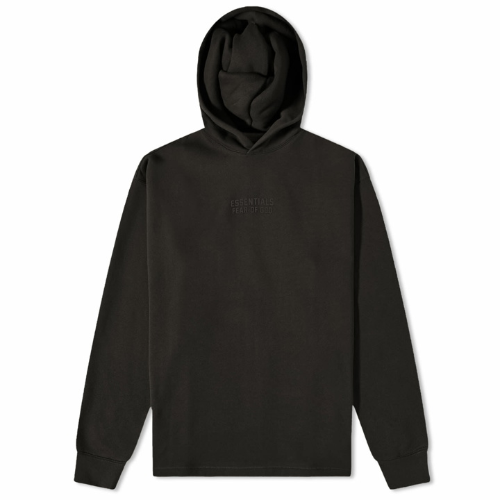 Photo: Fear of God ESSENTIALS Men's Relaxed Hoody in Off-Black