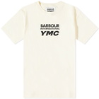 Barbour Men's International x YMC Horsted T-Shirt in Whisper White