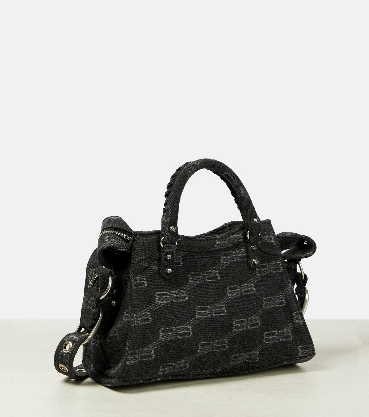 Balenciaga - Neo Cagole XS denim shoulder bag Balenciaga