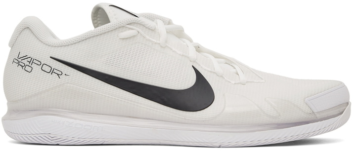 Photo: Nike White NikeCourt Air Zoom Vapor Pro Sneakers