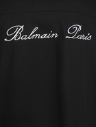 BALMAIN - Logo Signature Cotton Overshirt