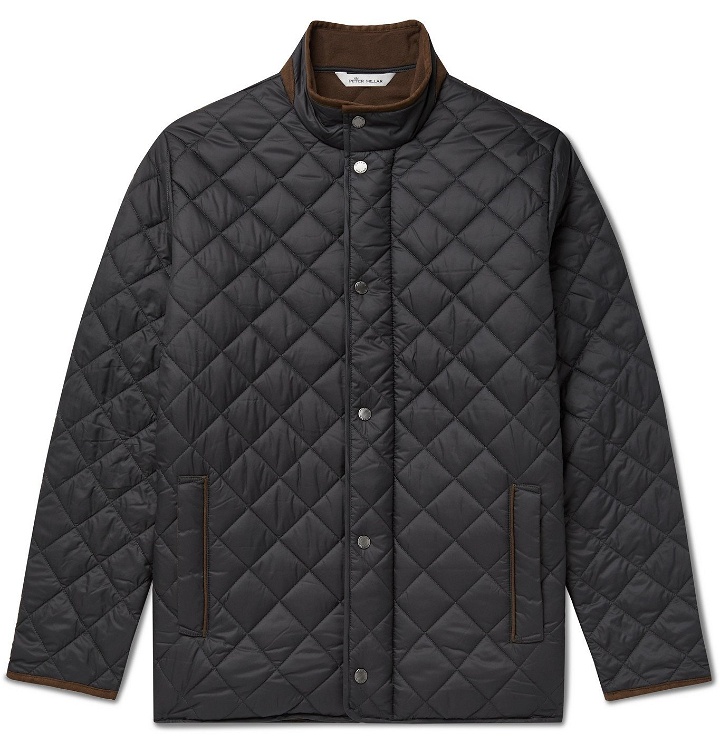 Photo: Peter Millar - Suffolk Microfibre-Trimmed Quilted Shell Jacket - Black