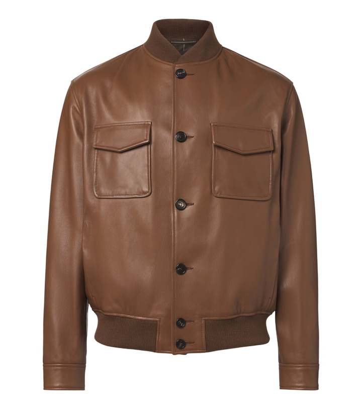 Photo: Slowear Leather bomber jacket
