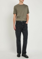 Frame Cotton T-shirt Khaki