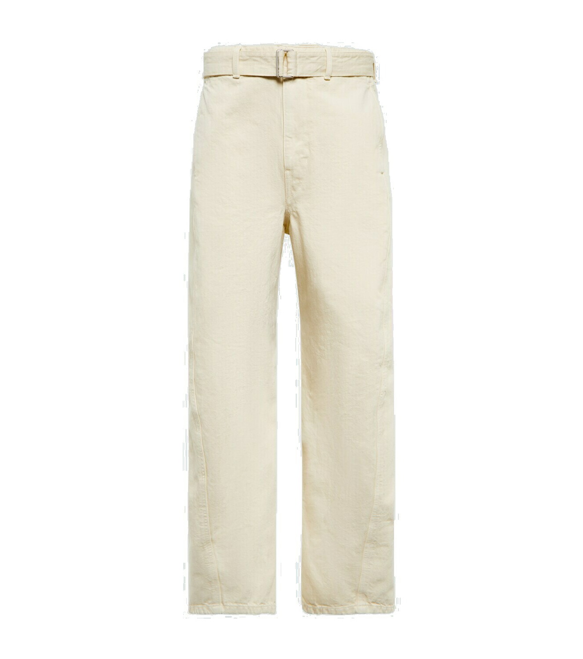 Lemaire Twisted belted straight denim pants Lemaire